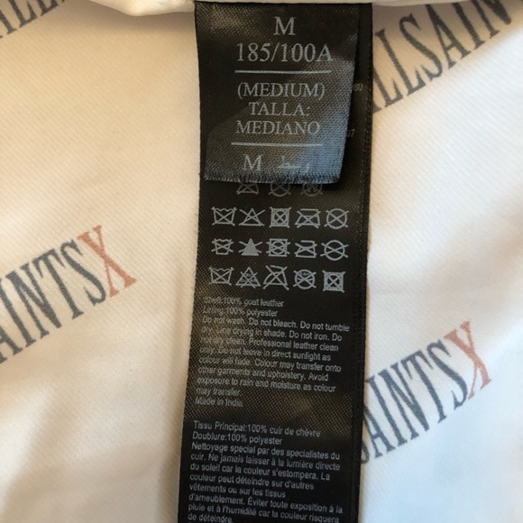 All Saints Leather Suede Dusty Rose Pink color Biker Jacket size M - Picture 14 of 15